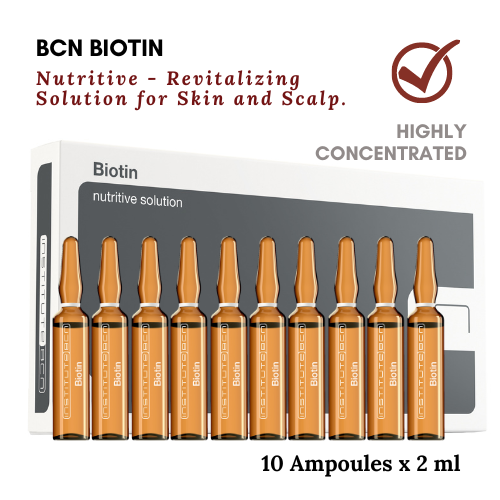 Biotin Serum, Hair growth serum, Anti-aging facial serum, Microneedling serum, mesotherapy solution by Institute BCN.