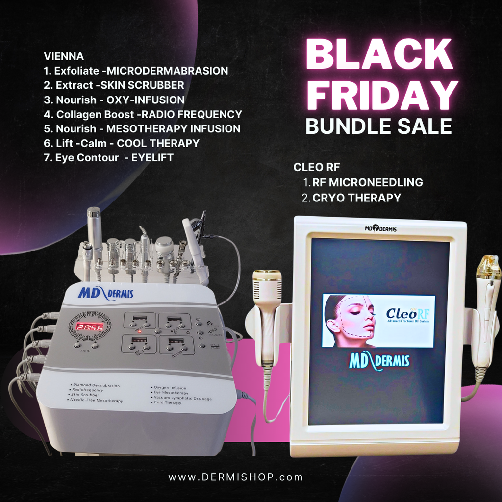 Microdermabrasion Machine Vienna and Cleo RF Bundle - Black Friday Deals