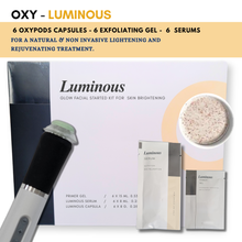 Oxygen Facial Pods - Luminous Brightening Facial Kit, 6 gel, 6 serum, 6 pods