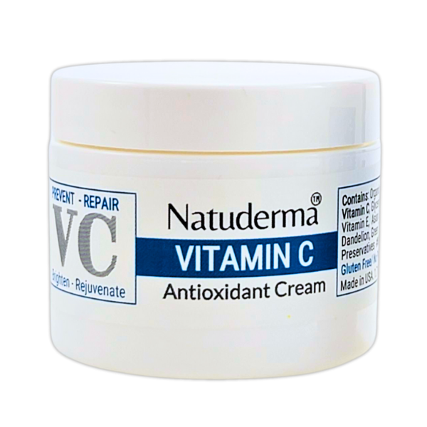 Natuderma Vitamin C Cream, Anti Aging Brightening Face Moisturizer for Uneven Skin Tone