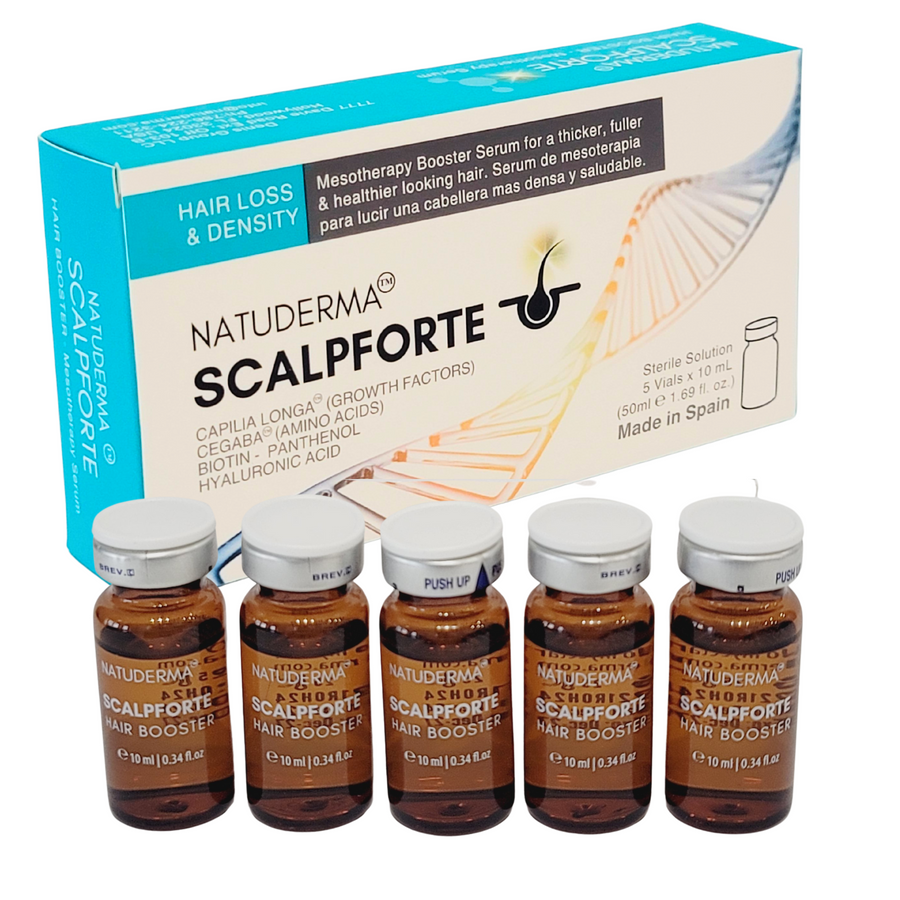 Natuderma Scalpforte Hair loss mesotherapy microneedling solution with Biotin, Amino Acids and Growth Factors