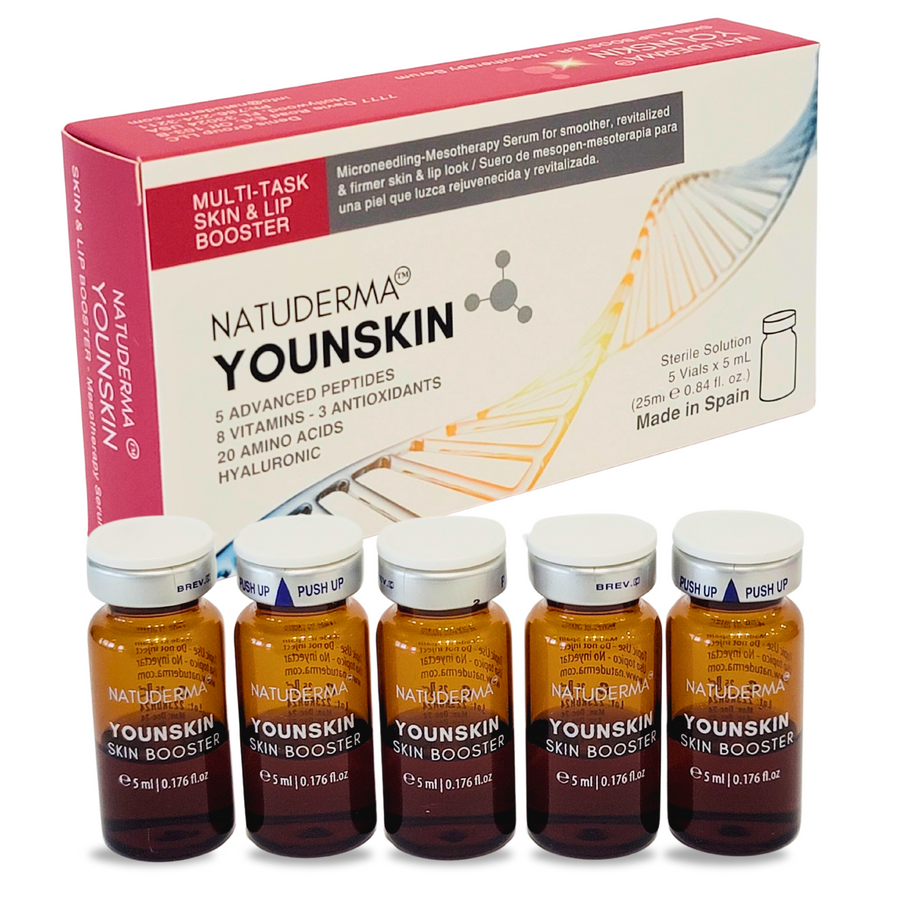 Skin booster serum for microneedling with peptides and vitamins, Younskin by Natuderma