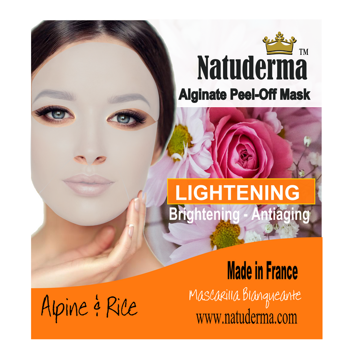 Jelly Mask, mascarilla facial despegable Natuderma, luminosa, fabricada en Francia, caja de 4. 