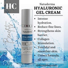 Hyaluronic Acid, face moisturizer, intense hydration,  collagen cream with stem cell and peptides, for rejuvenation, by Natuderma