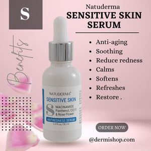 Niacinamide Serum with Hyaluronic Acid - Glow Serum - Natuderma Sensitive