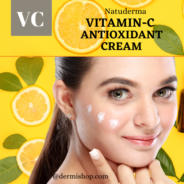 Vitamin C Cream - Face Moisturizer with Vitamin C and Hyaluronic Acid - Natuderma Skincare